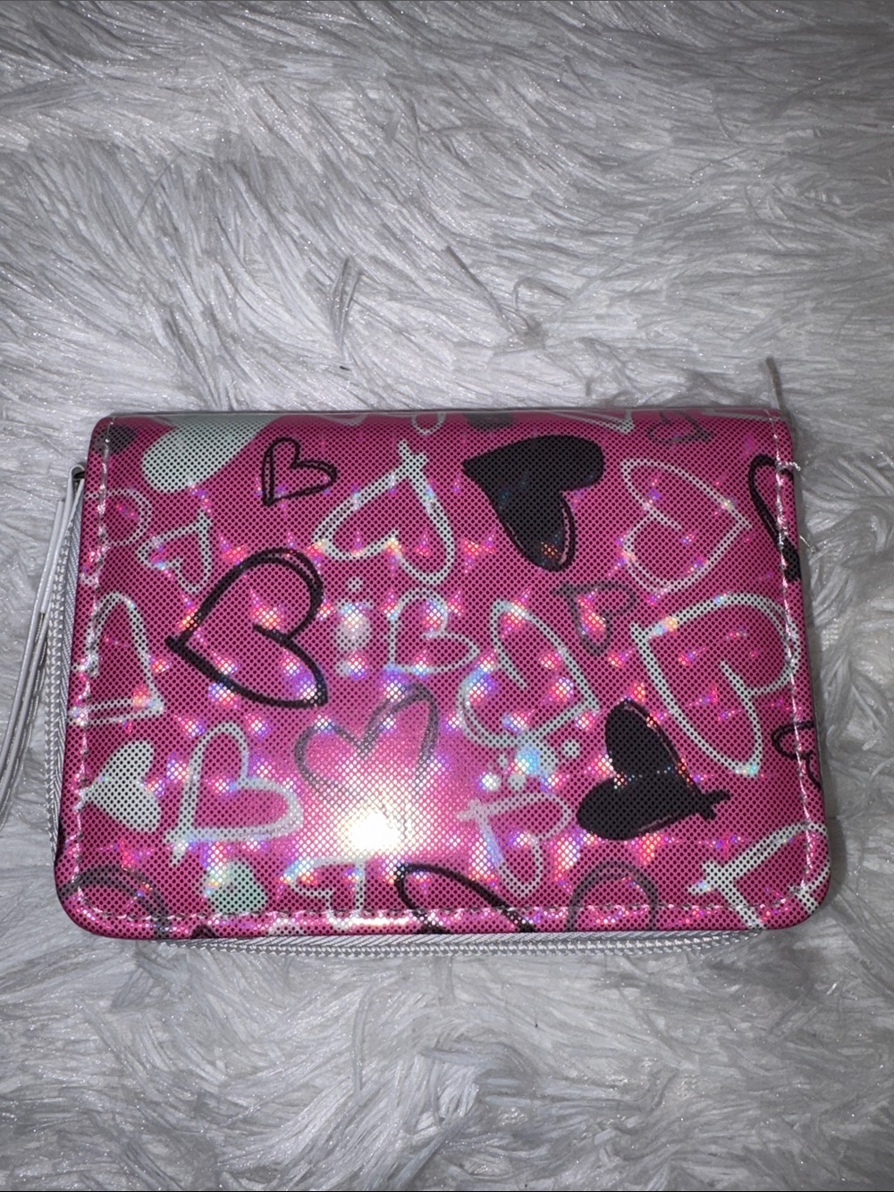 Heart Pattern Small Zippy Wallet